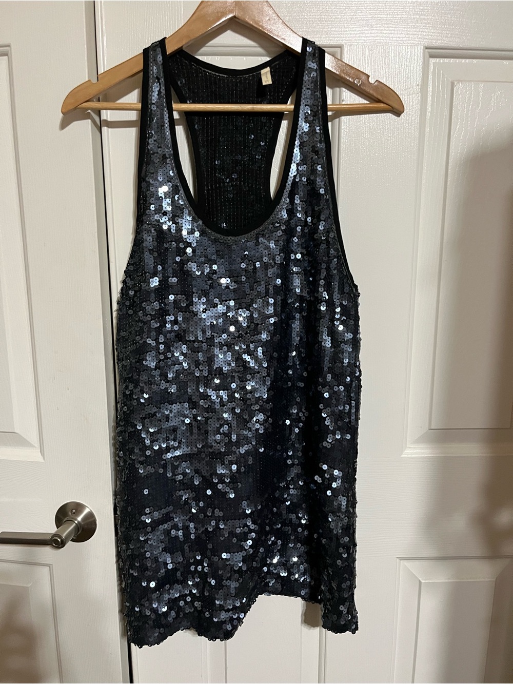 Black Sequin Tank Mini Dress
17-02